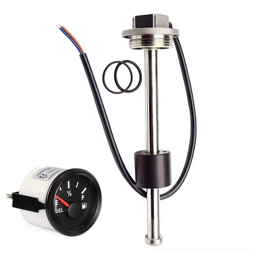 [TIS100] Sensor nivel 200 mm, 0-190 ohmios 1 1/4 + reloj 52mm panel